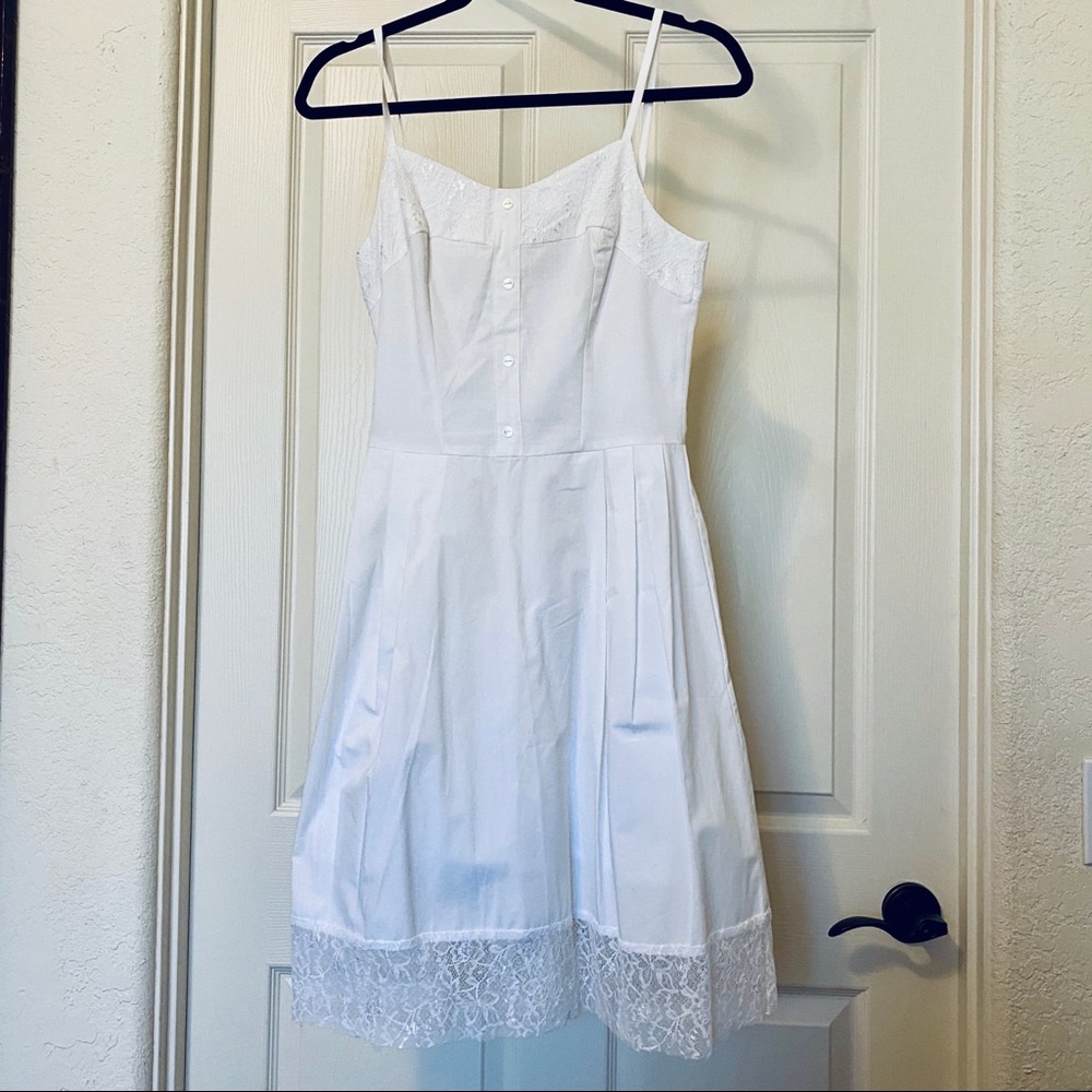 White Sunday picnic dress